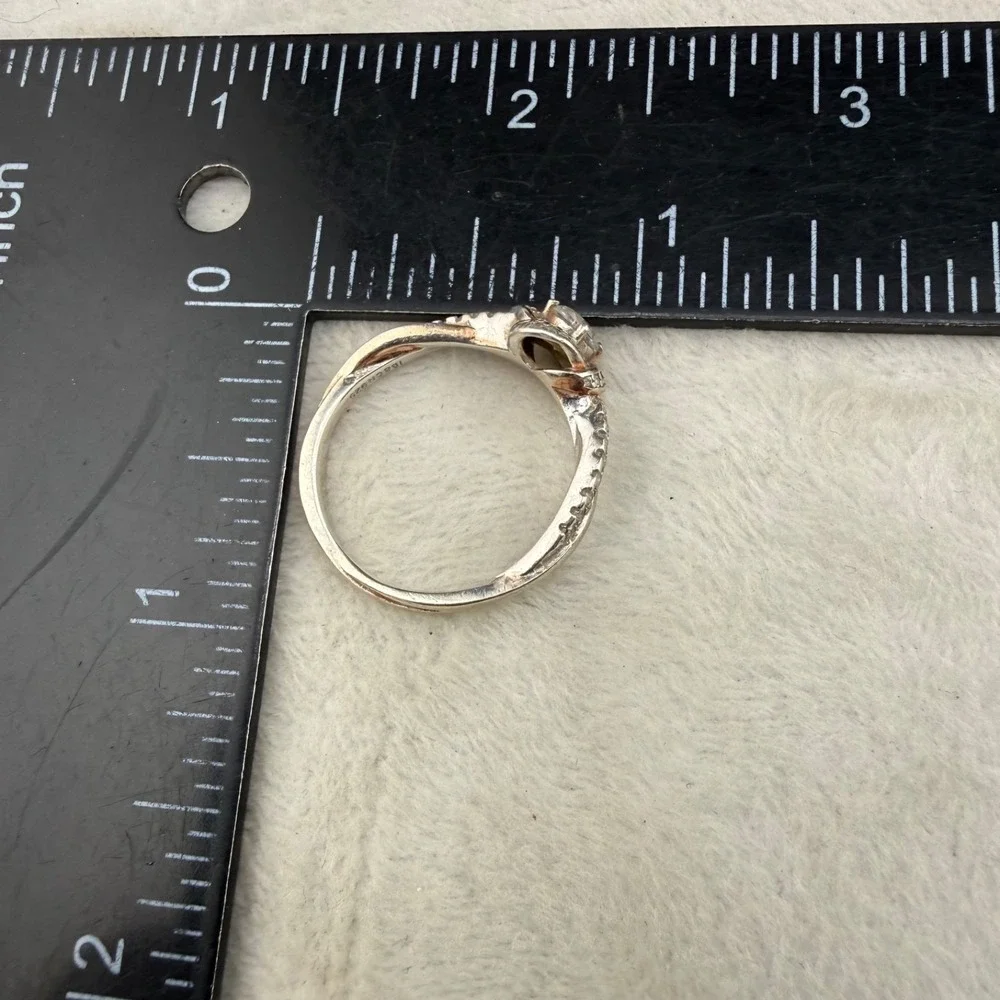Vintage Sterling Silver Ring Cocktail Signed IBB Size 8.75